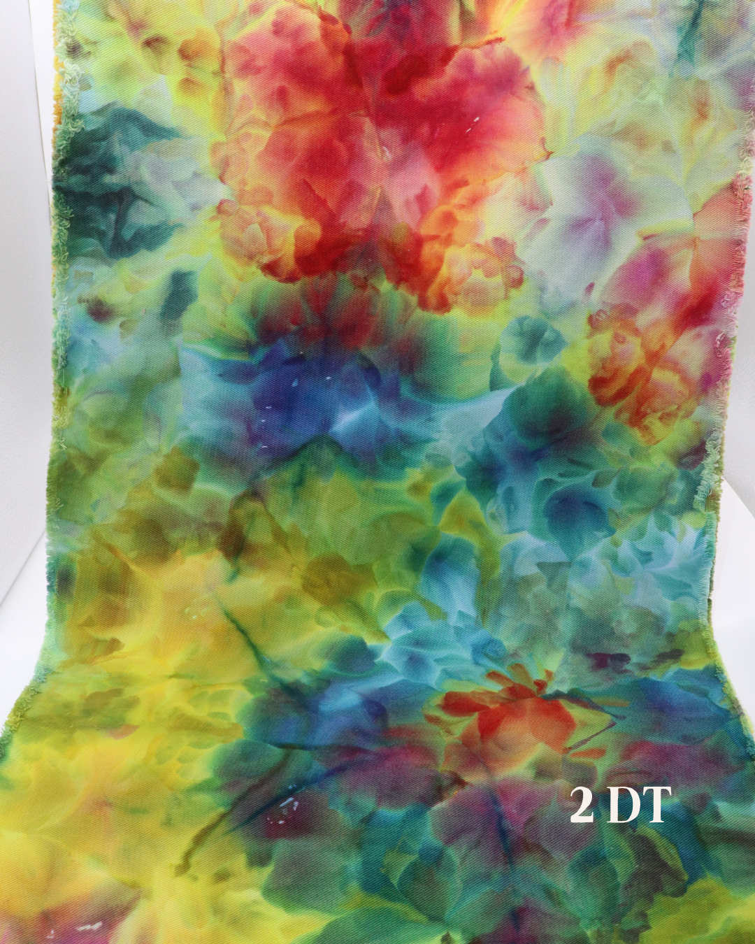 2- 1/2 yd Denim Twill - Watercolor Rainbow