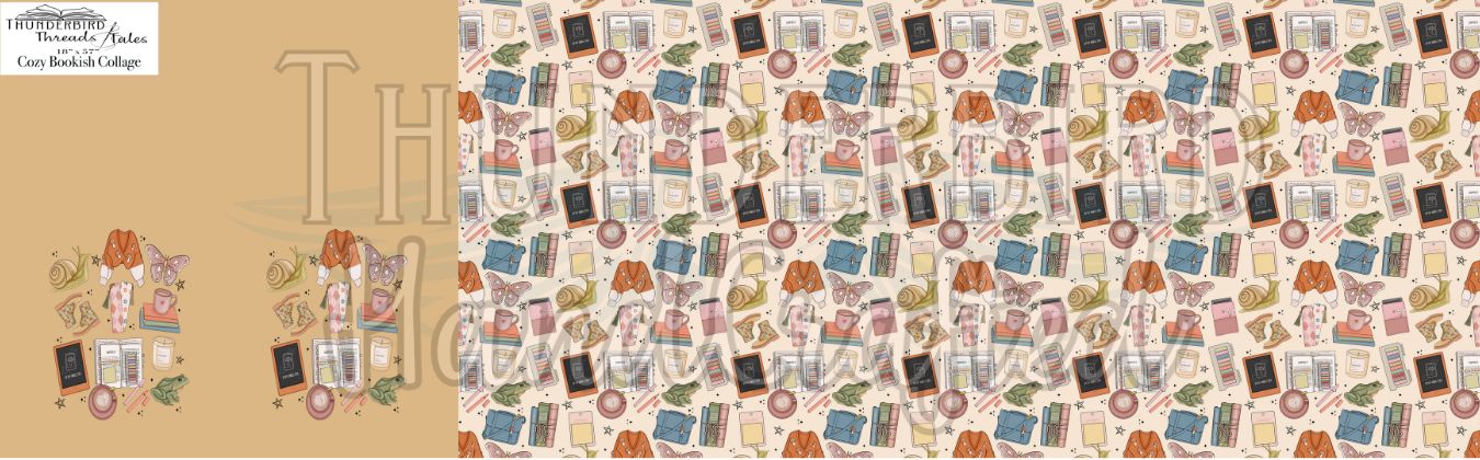 Cozy Bookish Collage - Book Lovers Panel