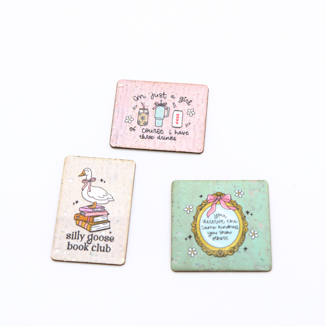 Goosey Girl Set of 3 - Cork Tag