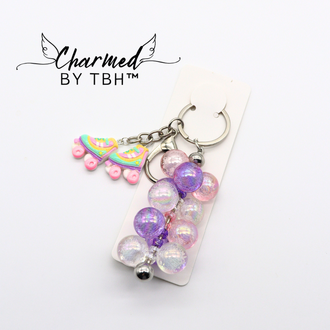 Skater Girl Bobble Key Chain