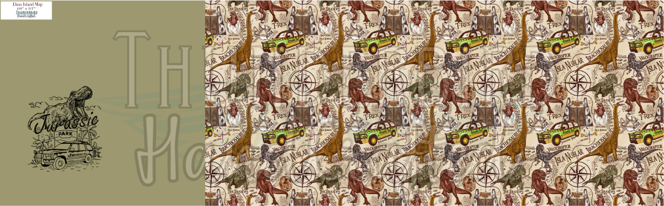 Dino Island Map - Book Lovers Panel