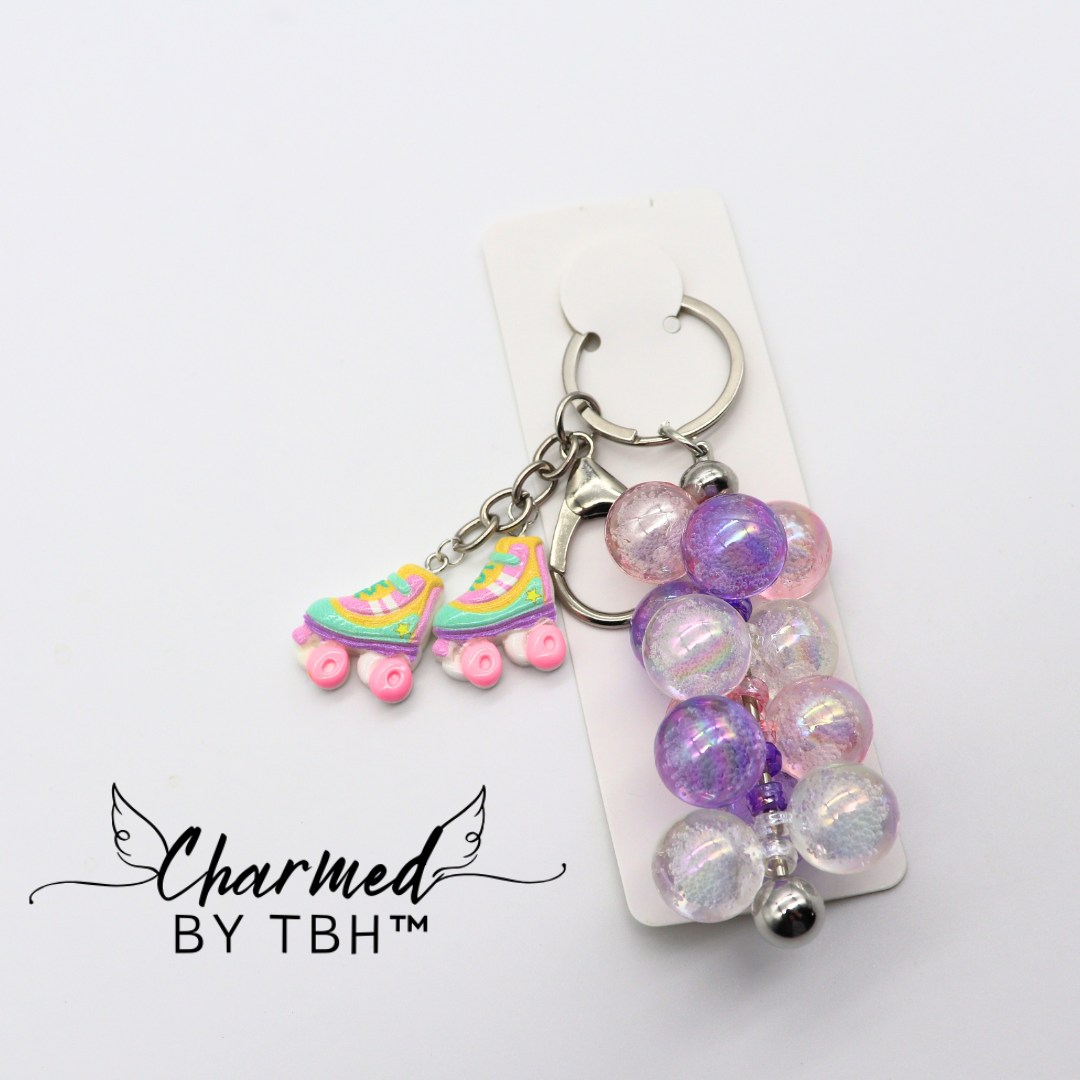 Skater Girl Bobble Key Chain