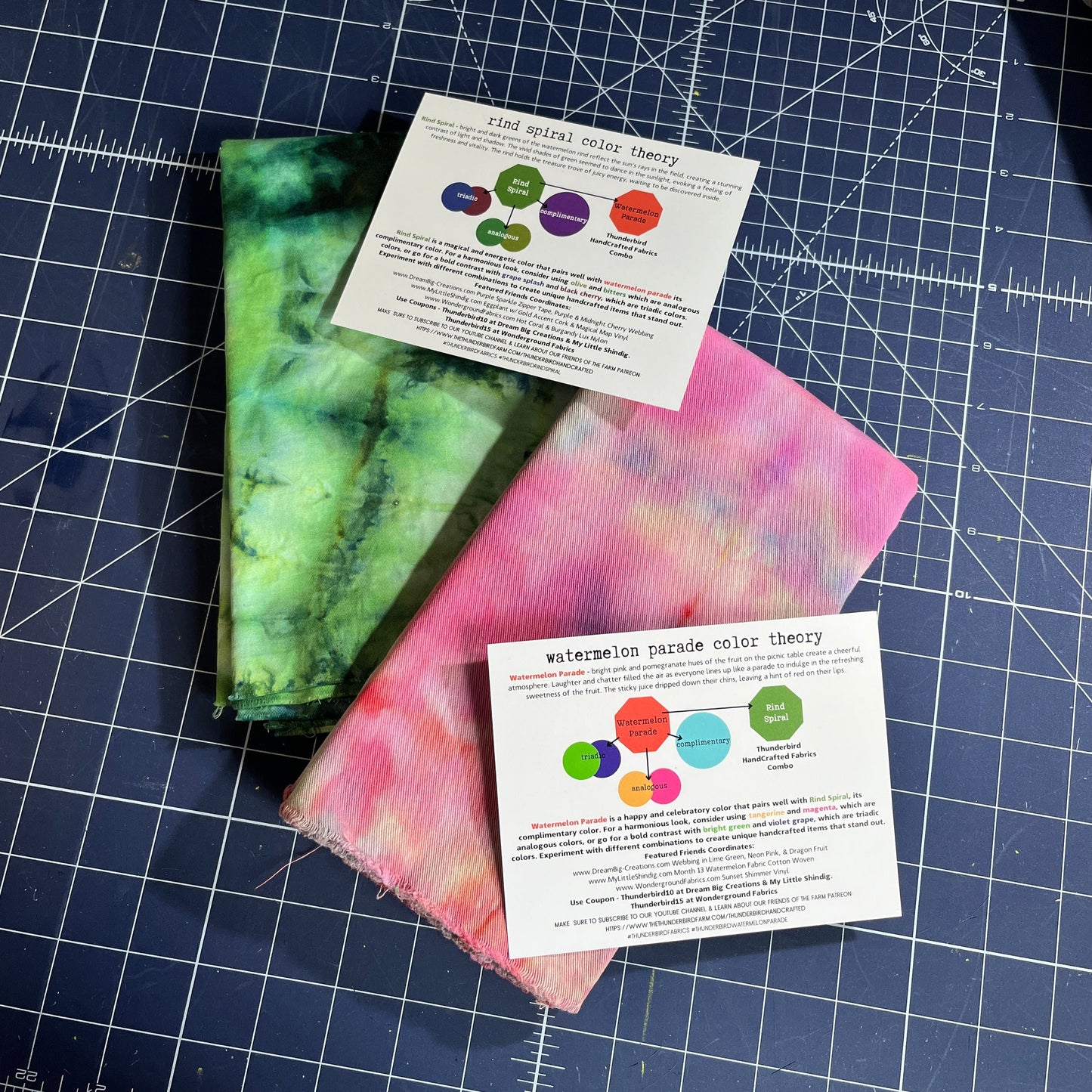 June 2023 Dye-Namic Fabric Kit™ - Watermelon Parade & Rind Spiral