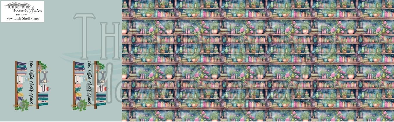 Sew Little Shelf Space - Book Lovers Panel