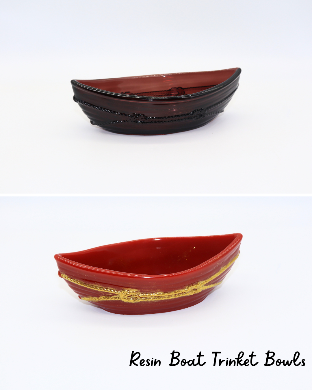 Resin Boat Trinket Bowl