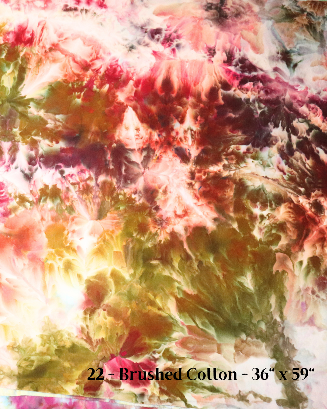 22 - Brushed Cotton 36"x29" - Large Batch Dye