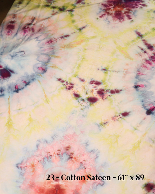 23 - Cotton Sateen 61"x89" - Large Batch Dye