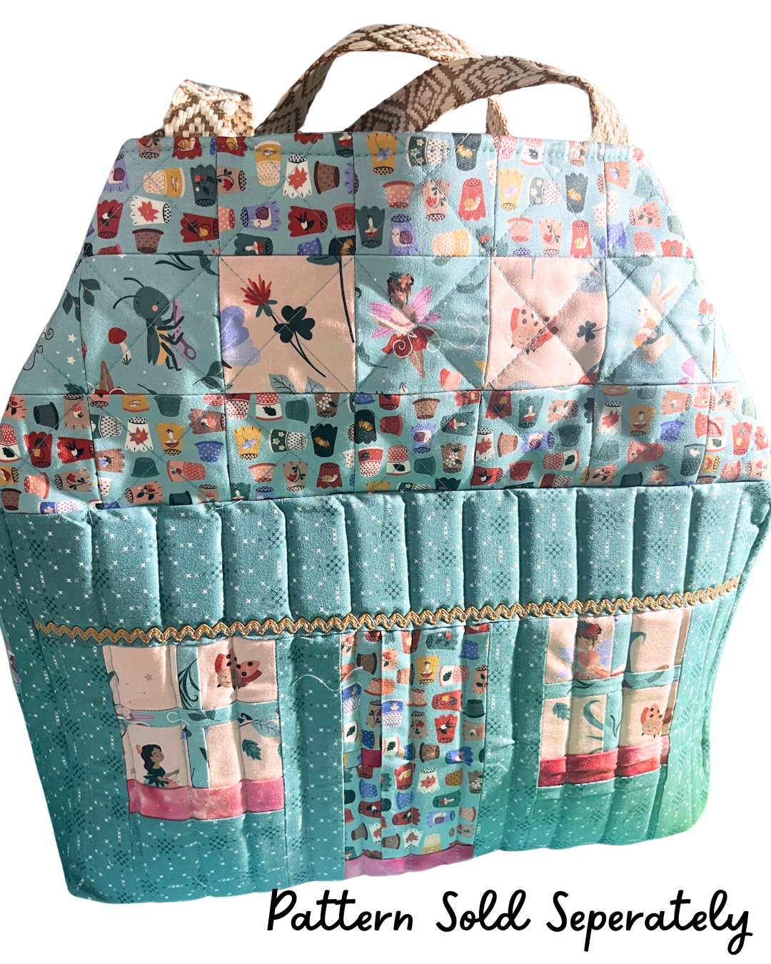 Thimbelina Bag Kit - (Recommended Pattern: The Cosy Cottage from Square Stories)