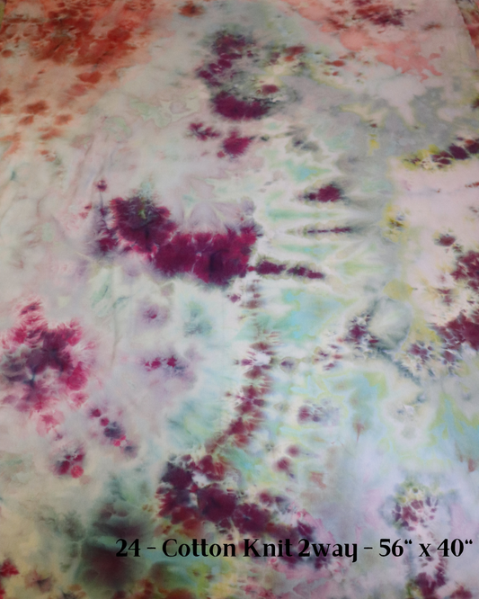 24 - Cotton Knit 2way 56" x 40" - Large Batch Dye