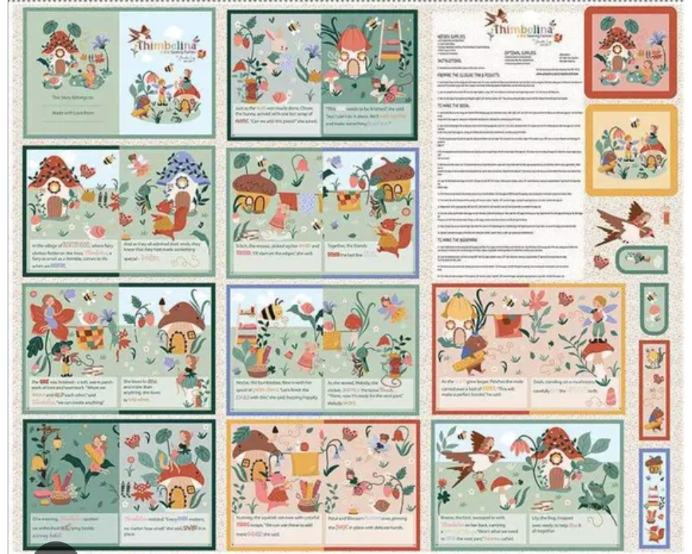 Thimbelina Fairy Stories Book Kit - 1 yard