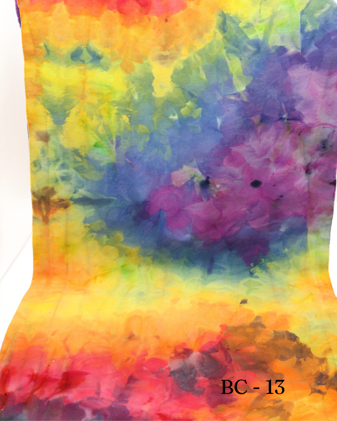 13 - 1/2yd Brushed Cotton - Smokey Rainbow
