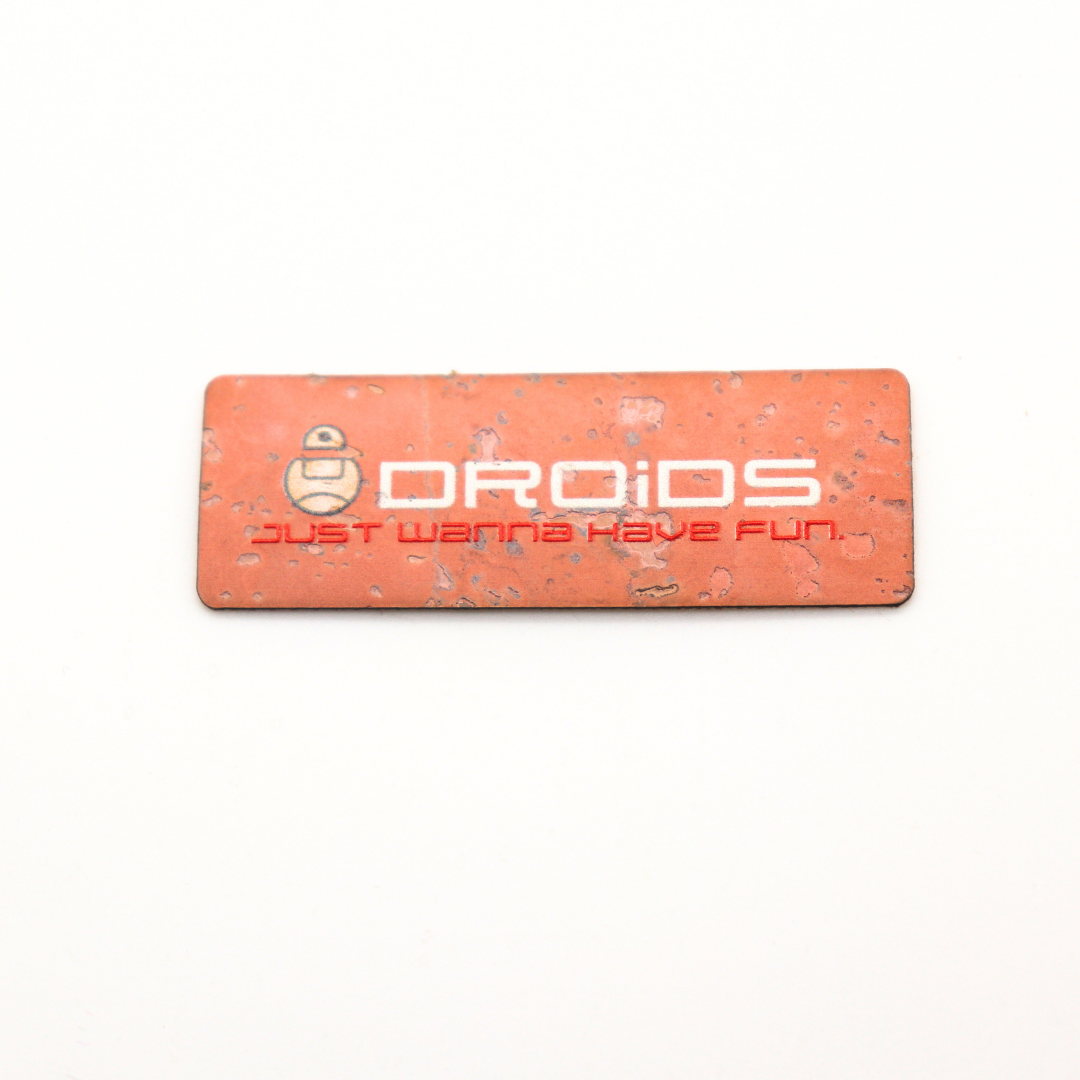 "Droids Just Wanna Have Fun" Tag Peach - Pack of 3 (