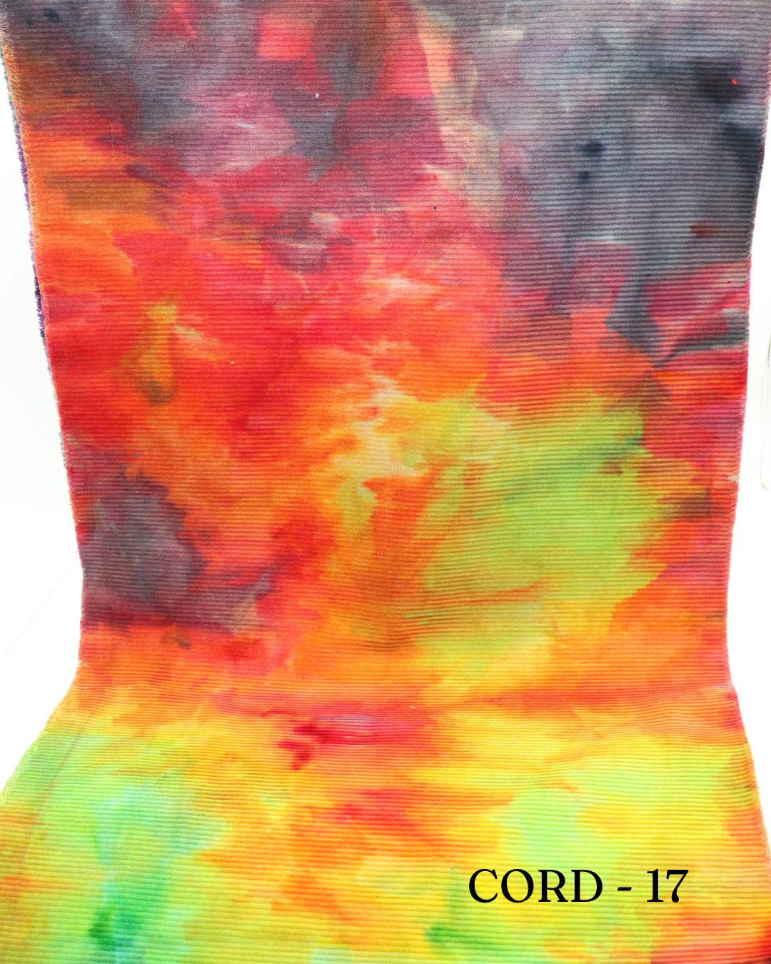 17- 1/2 yd Lrg Wale Corduroy - Smokey Rainbow