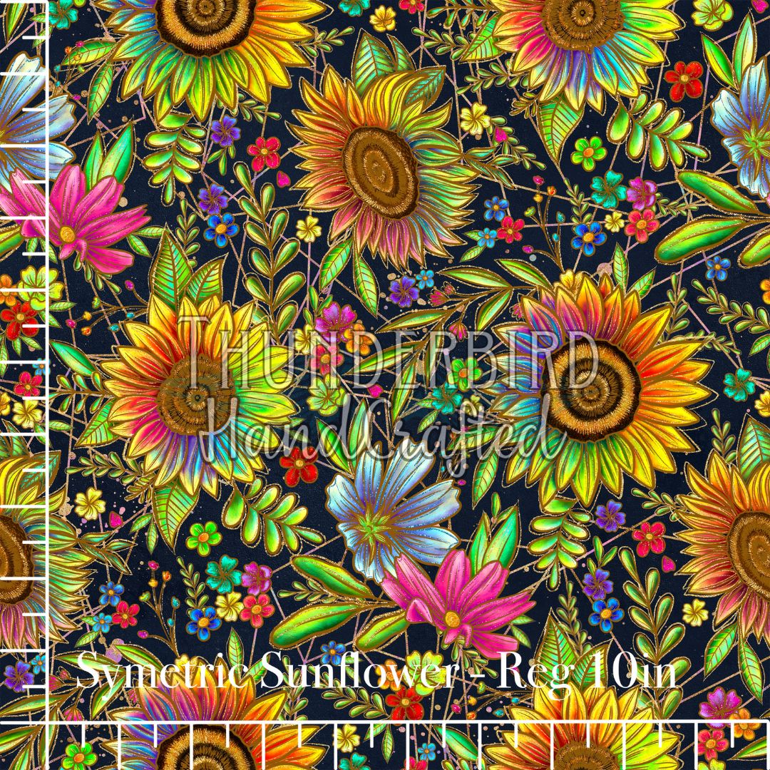 Symmetric Sunflower Reg 10in