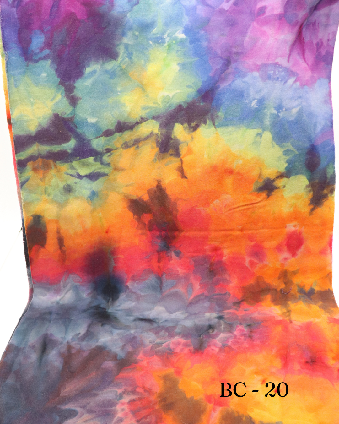 20- 1/2yd Brushed Cotton - Smokey Rainbow