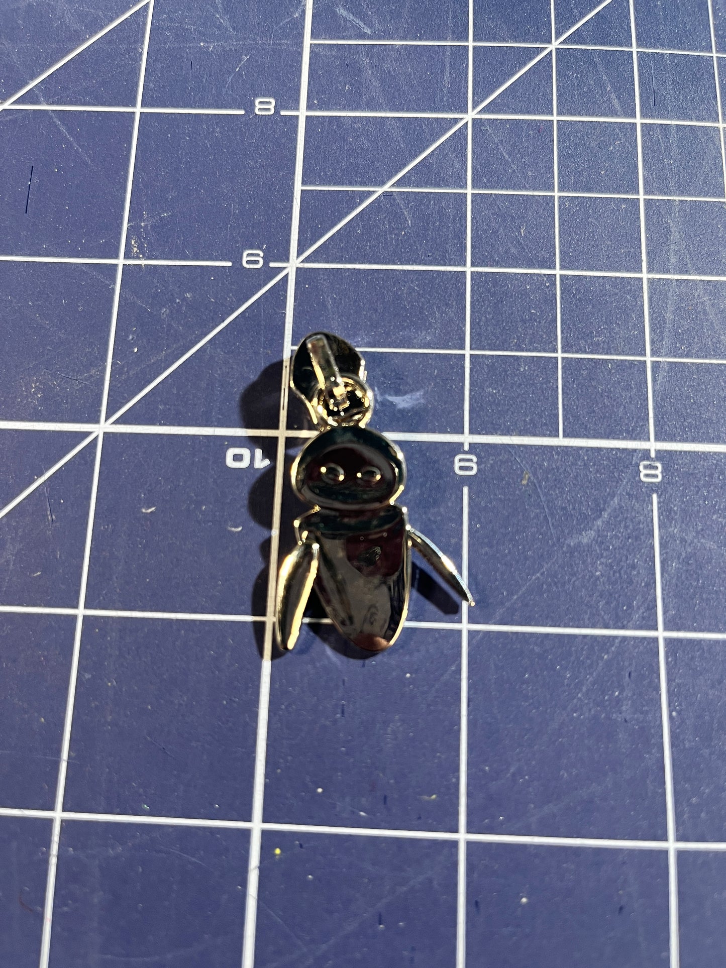 #5 Silver Zipper Pull - EVA
