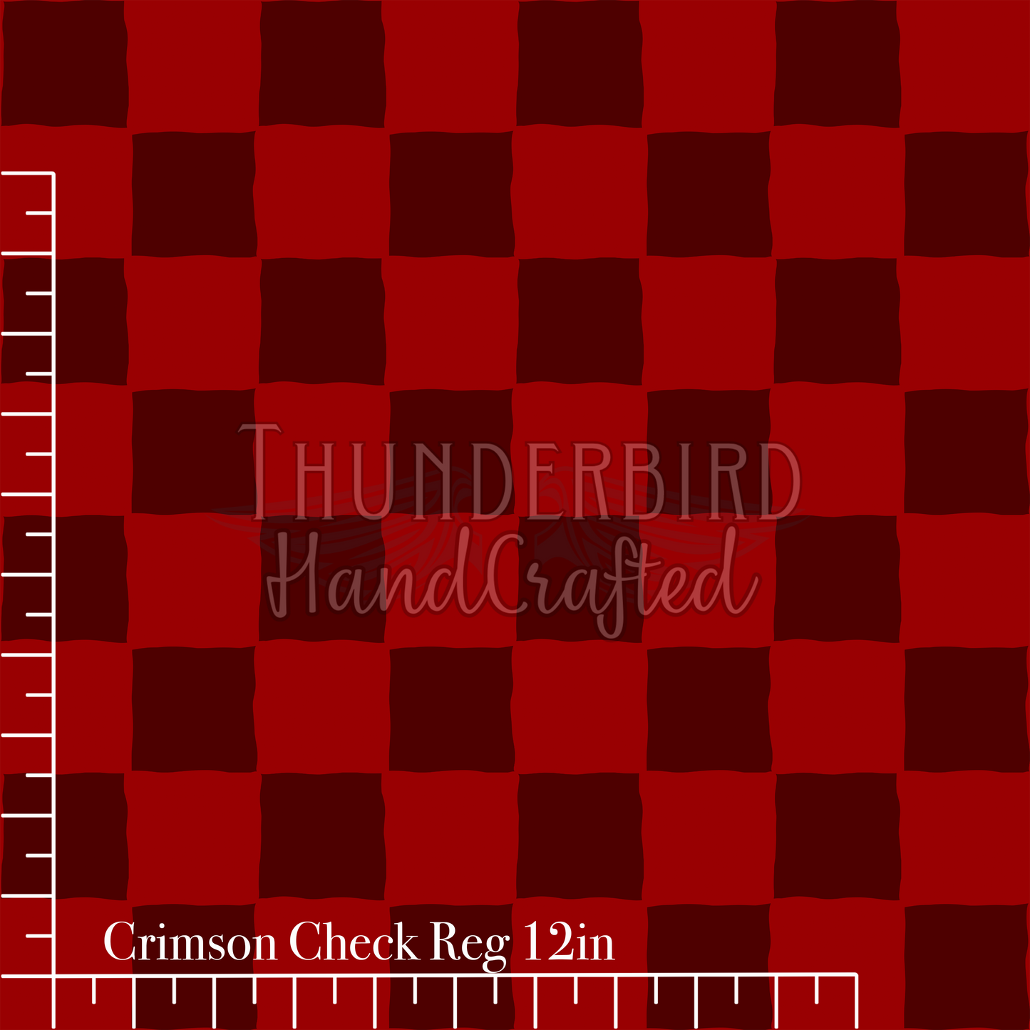 Crimson Check Reg 12in - Kona (RETAIL)