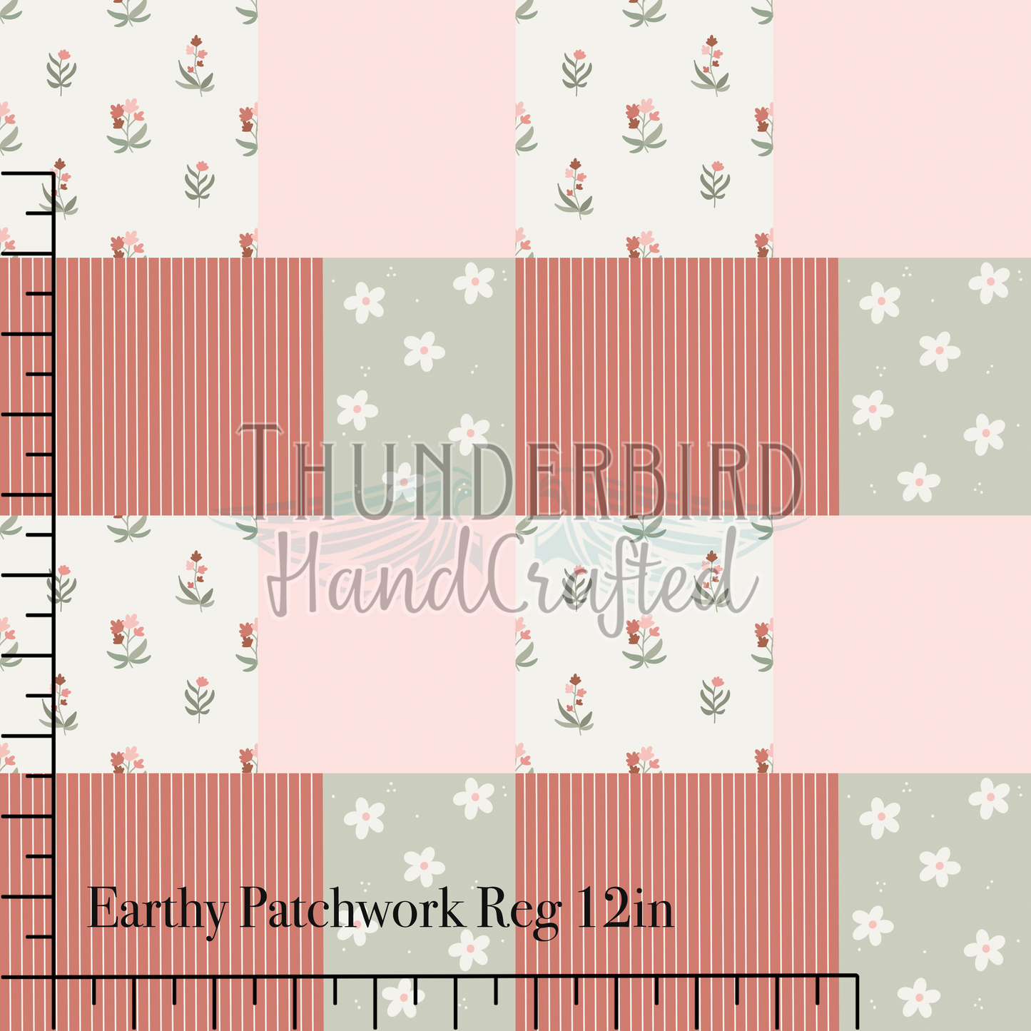 Earthy Patchwork Reg 12in - PREORDER