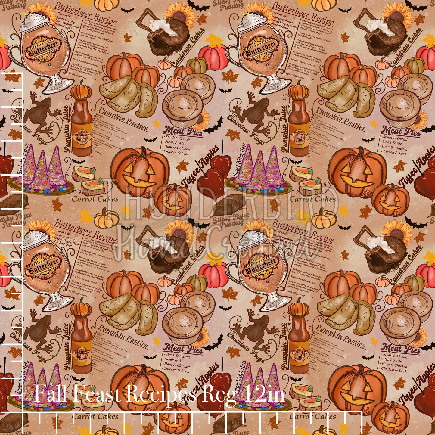 Fall Feast Recipes Reg 12in.- PREORDER