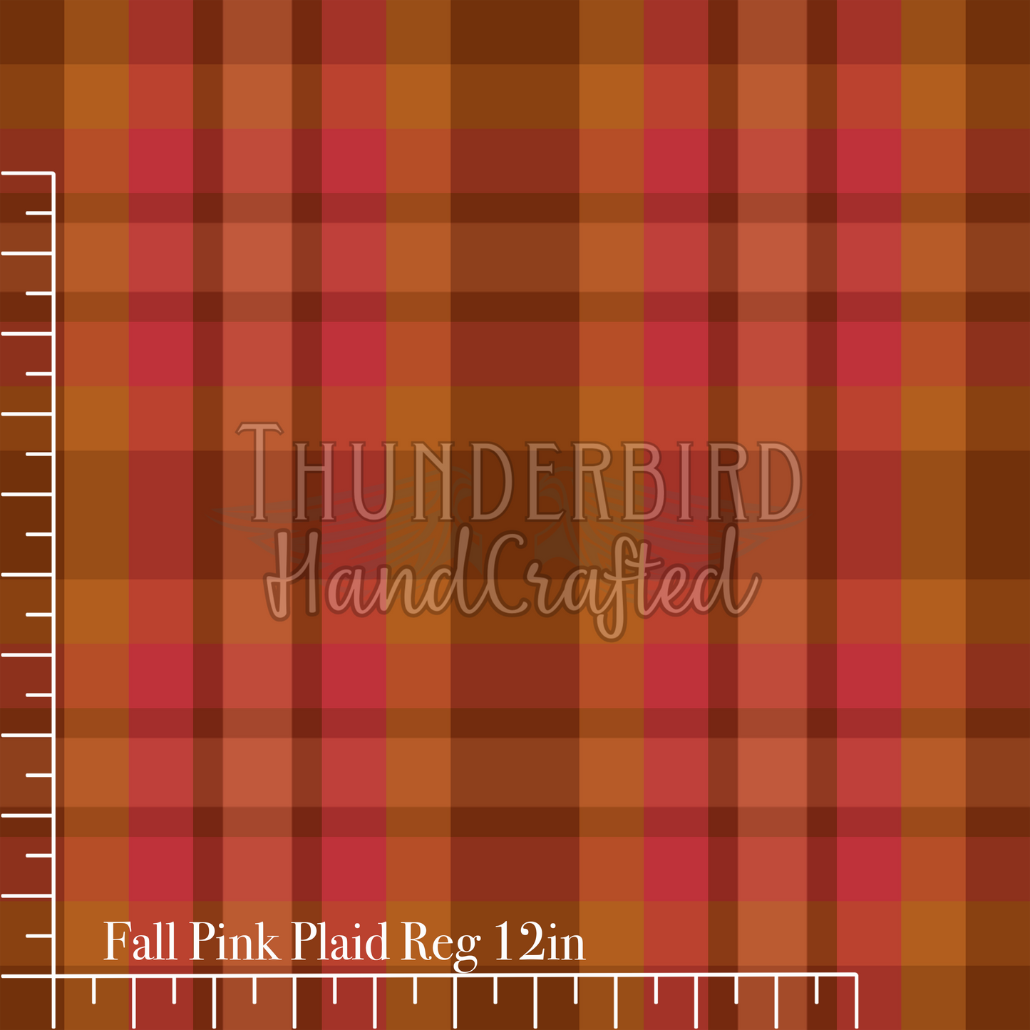 Fall Pink Plaid Reg 12in - PREORDER