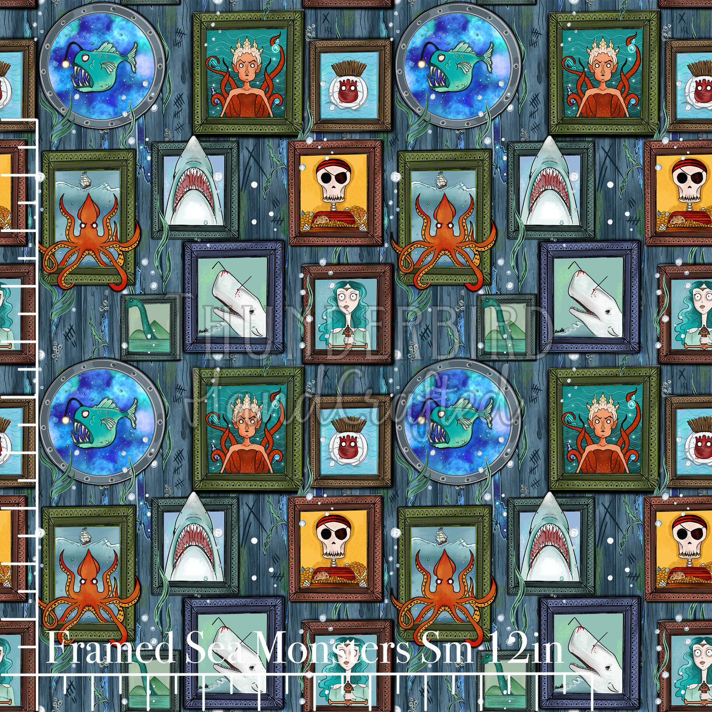 Framed Sea Monsters 12in - PREORDER