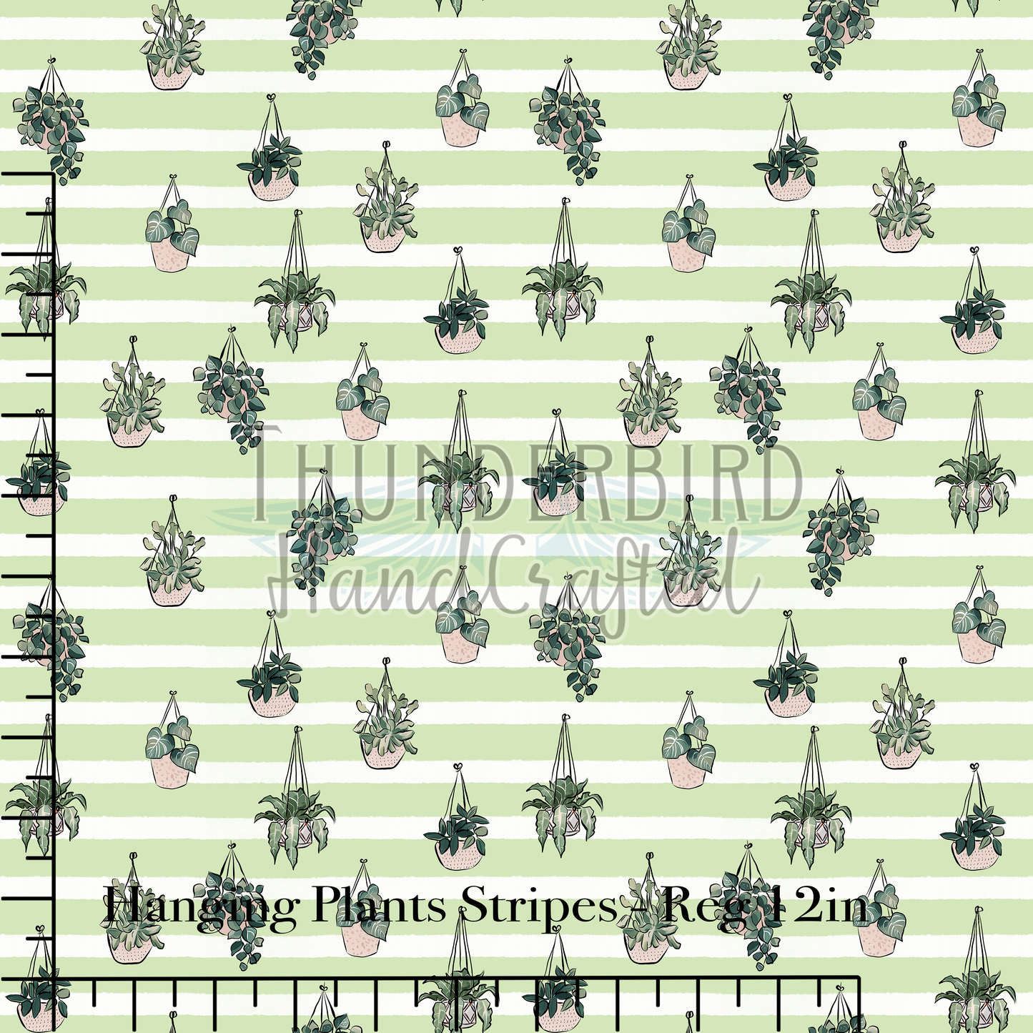 Hanging Plants Stripes Reg 12in