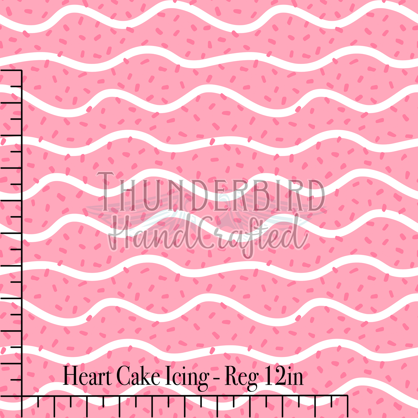 Heart Cake Icing Reg 12in - PREORDER