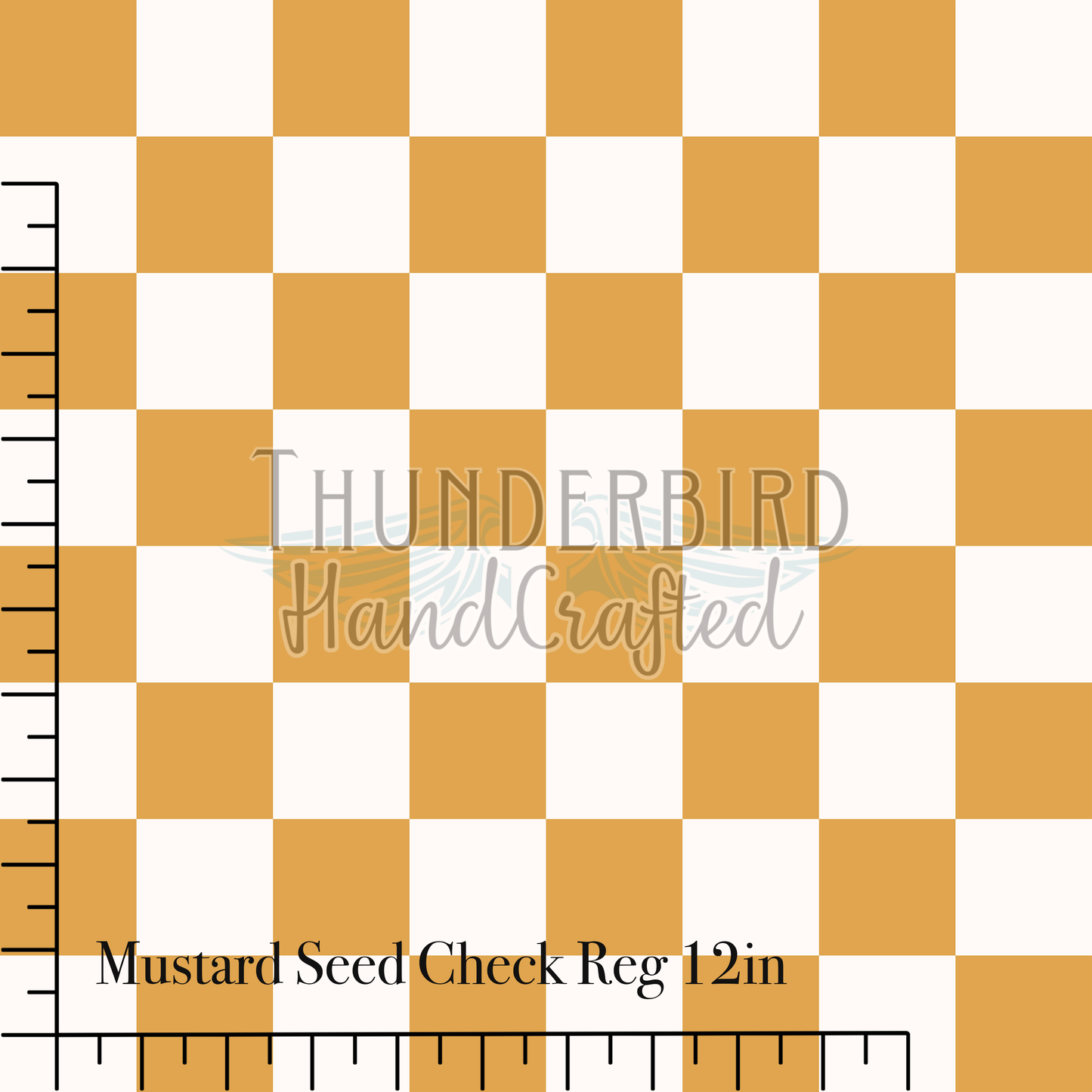 Mustard Seed Check Reg 12in - PREORDER