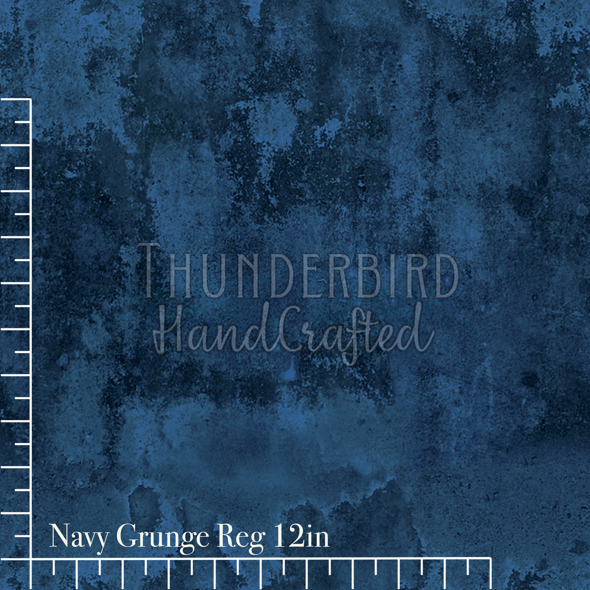 Navy Grunge Denim Reg 12in - RETAIL
