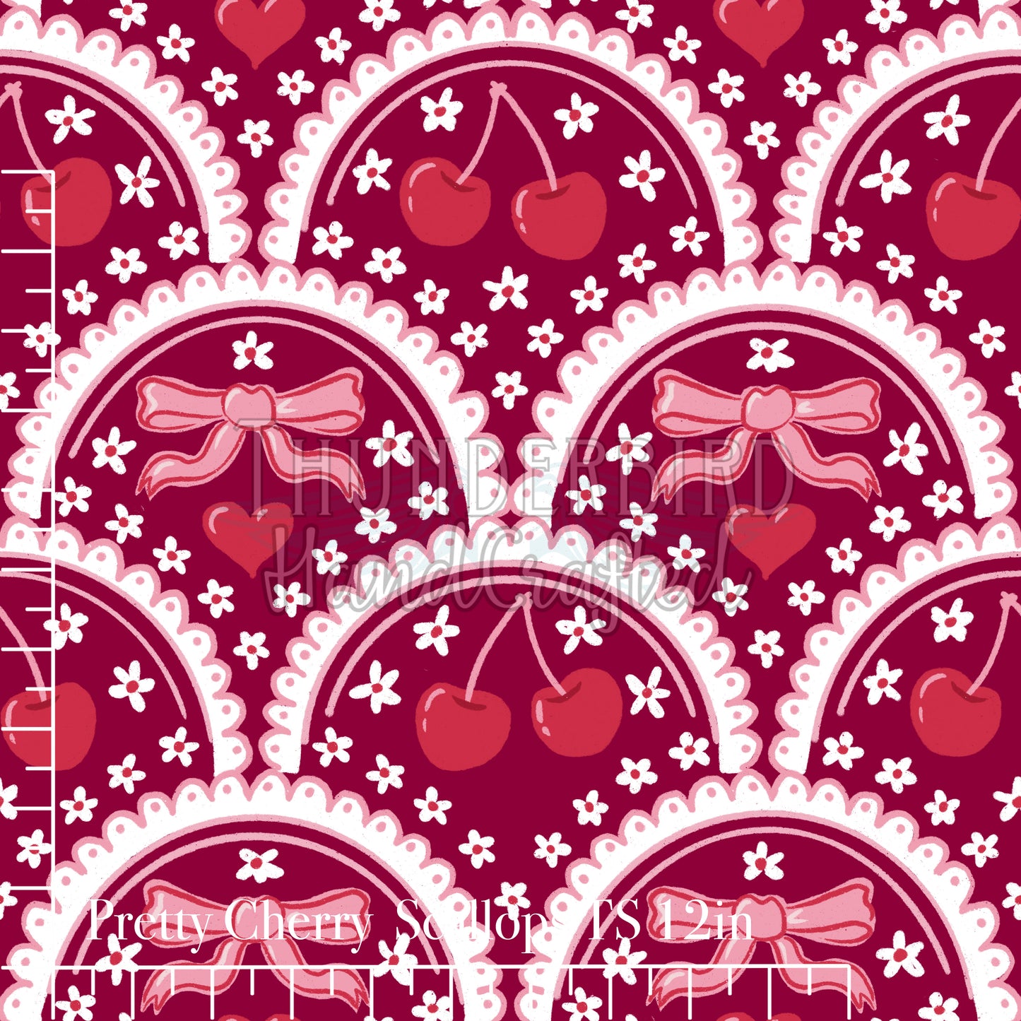 Pretty Cherry Scallops TS 12in