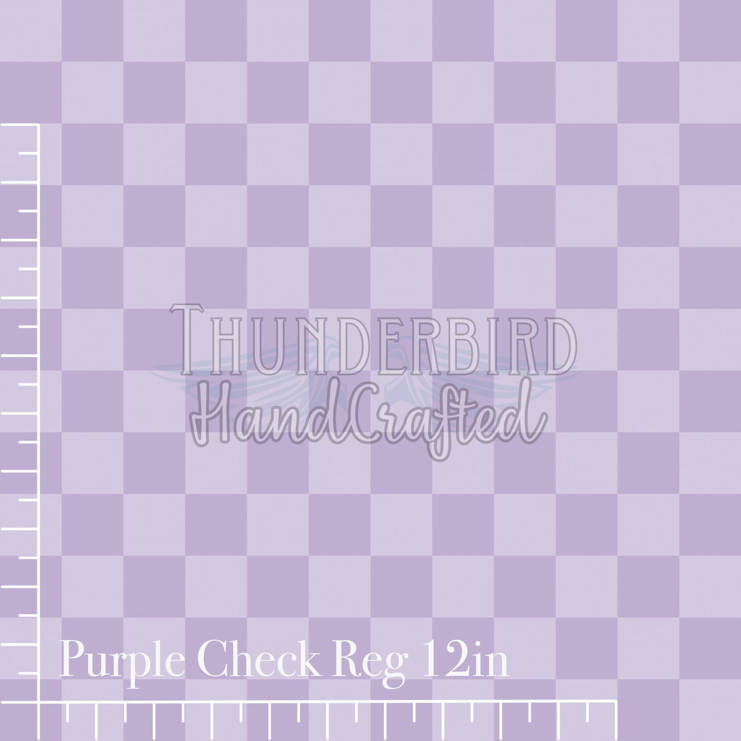 Plush Purple Check Reg 12in