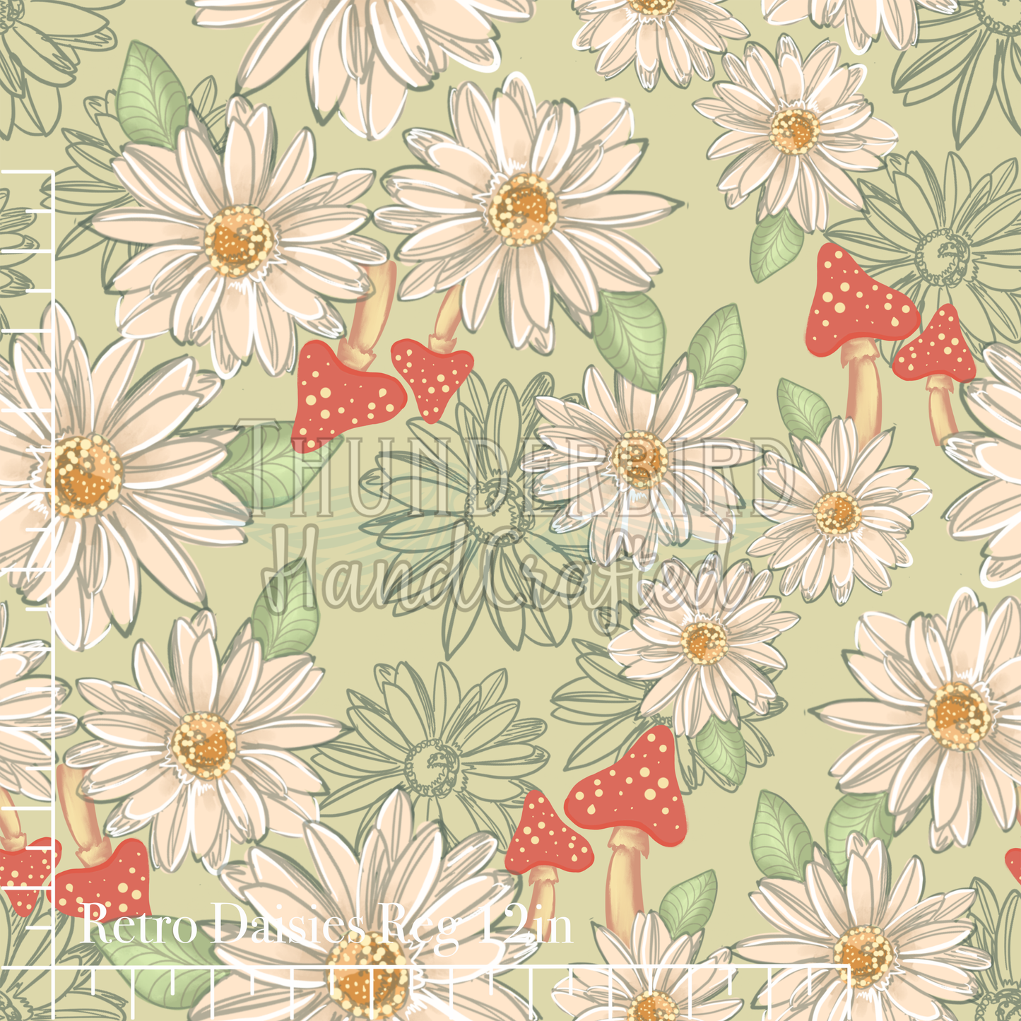 Retro Daisies Reg 12in.- PREORDER