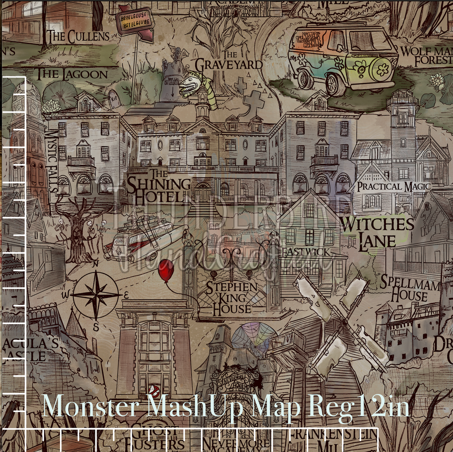 Monster MashUp Map Reg 12in EXCLUSIVE