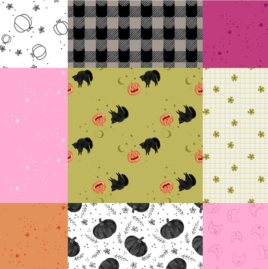 Ghouls Night Out by Pammie Jane - 1yd Cotton Cuts