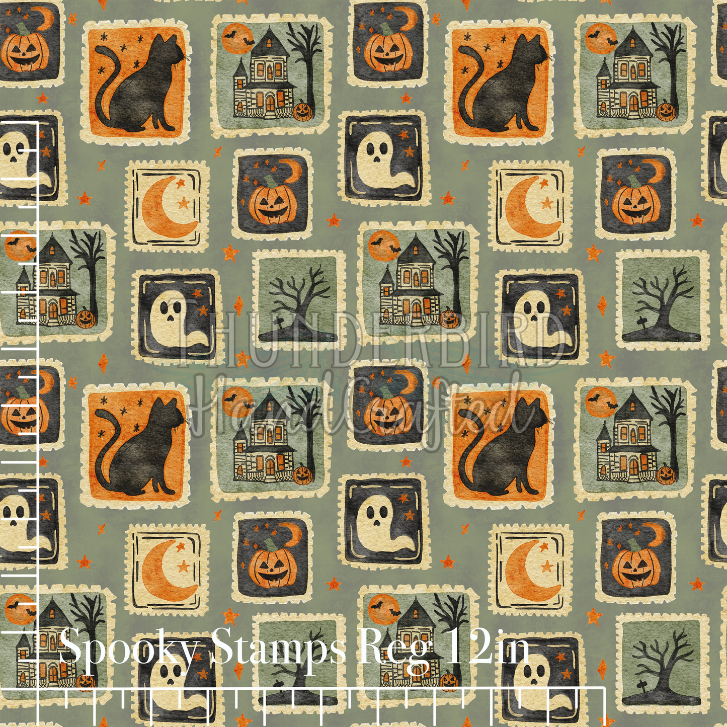 Spooky Stamps Reg 12in