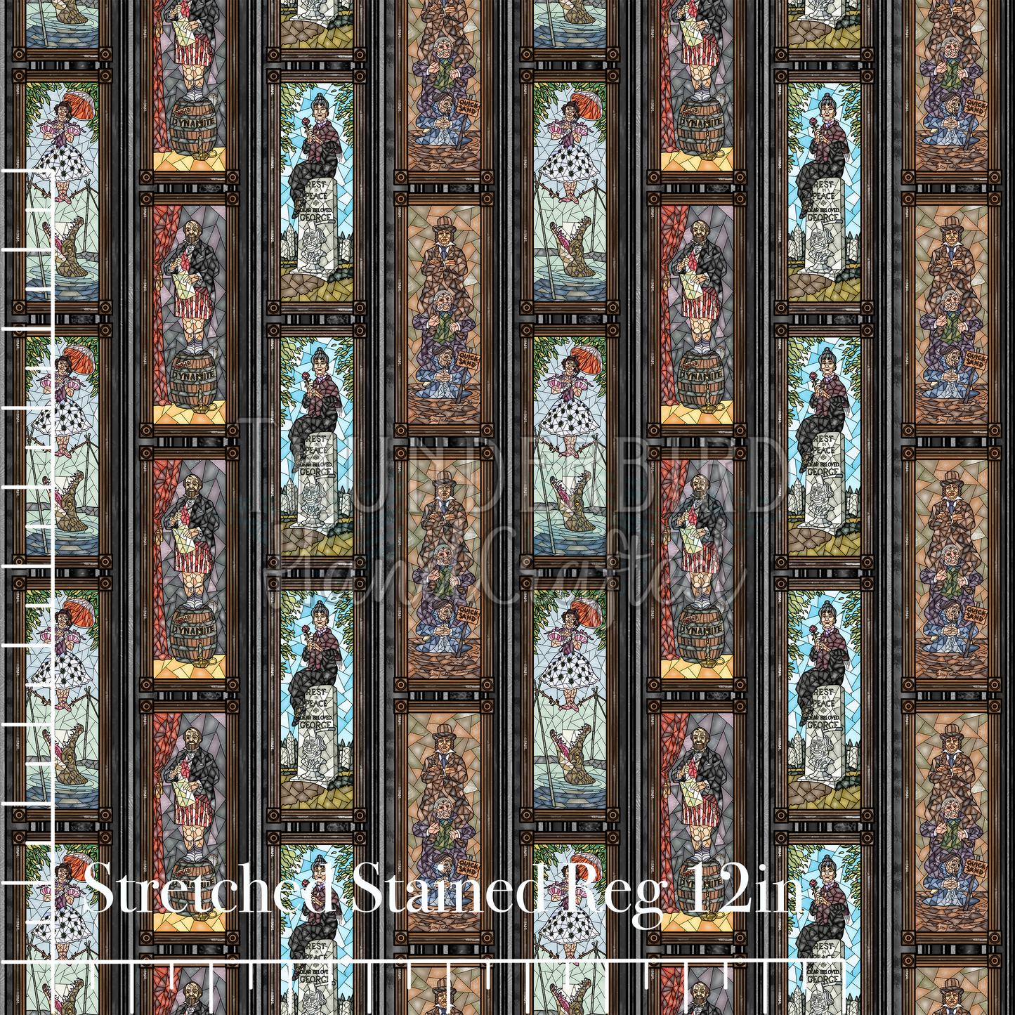 Stretched Stained Reg 12in