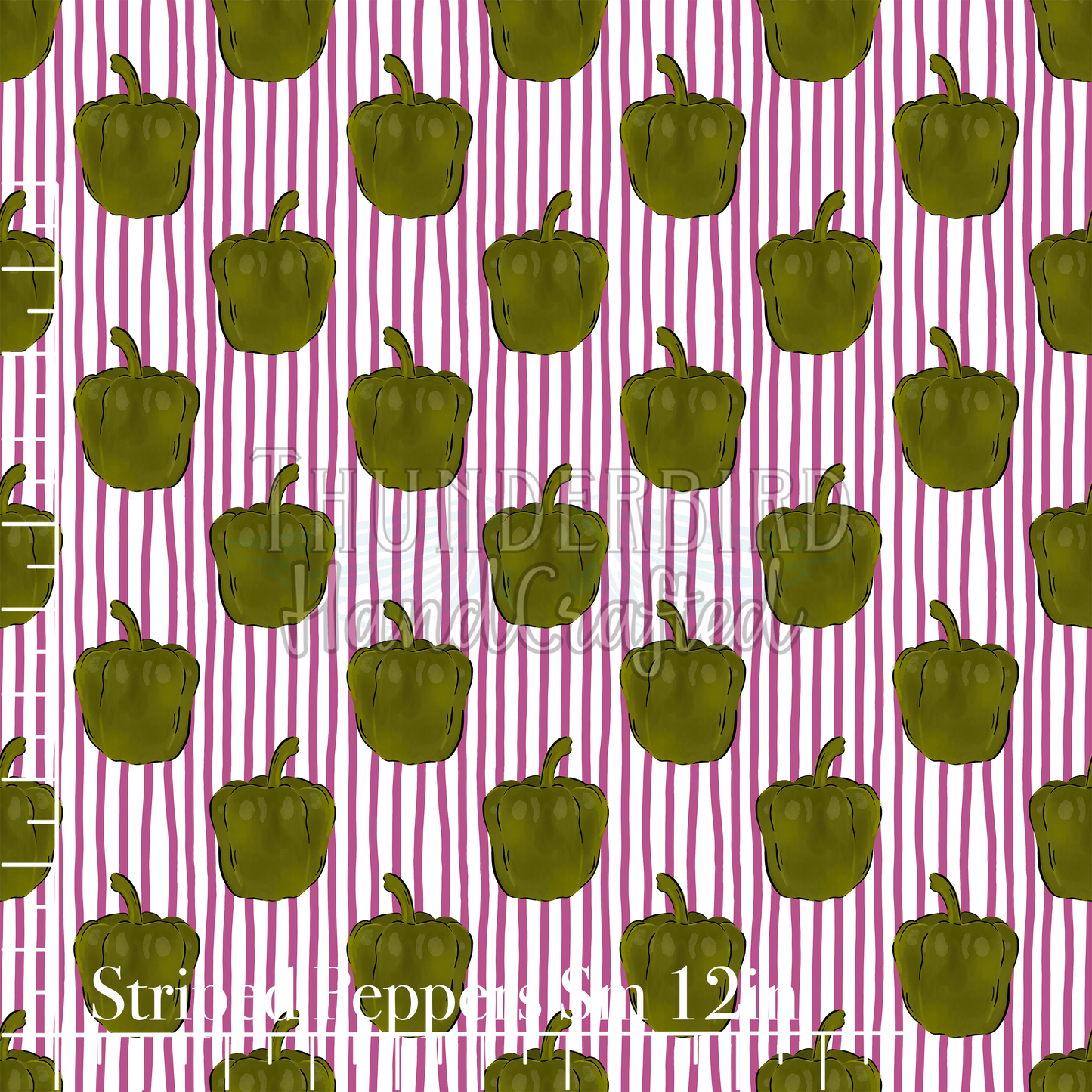 Striped Peppers Sm 12in - PREORDER