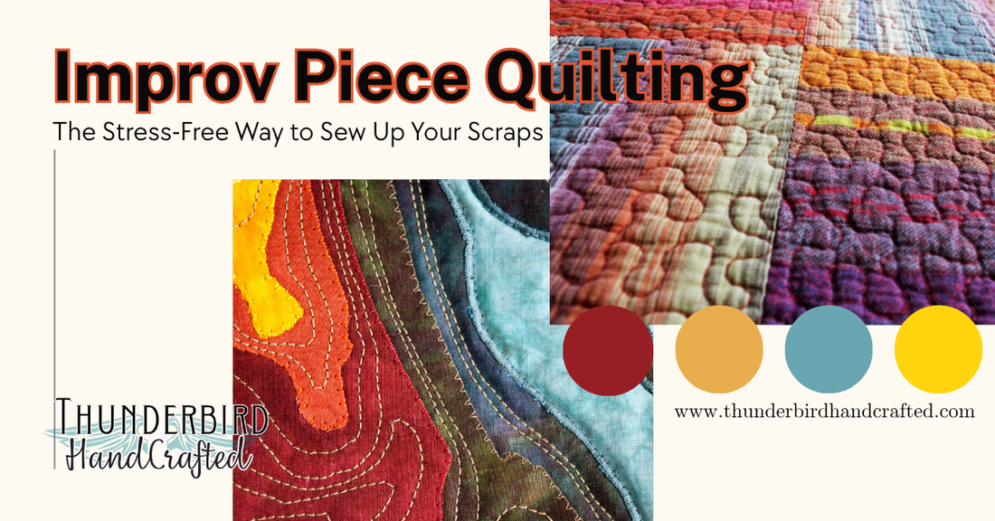 Improv Piece Quilting: The Stress-Free Way to Sew Up Your Scraps