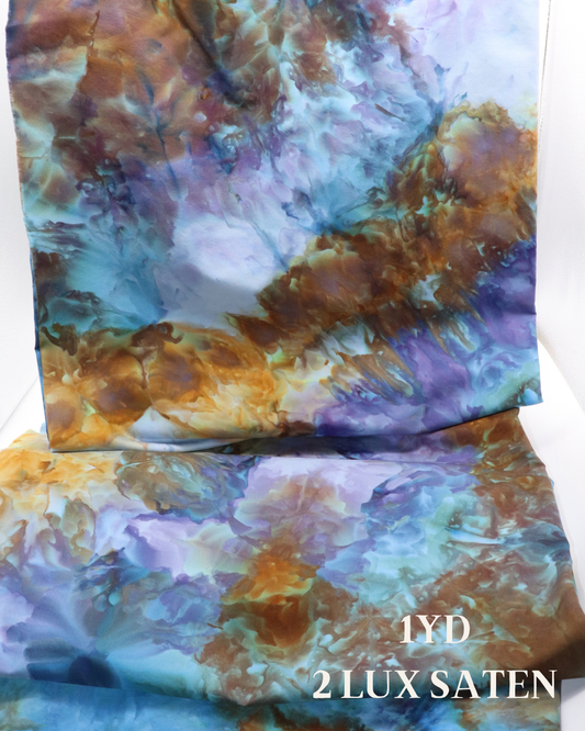 2- 1yds Luxe Sateen - Emberstone Crystal