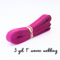 Berry Pink 1" Woven Webbing - 3yd Cut