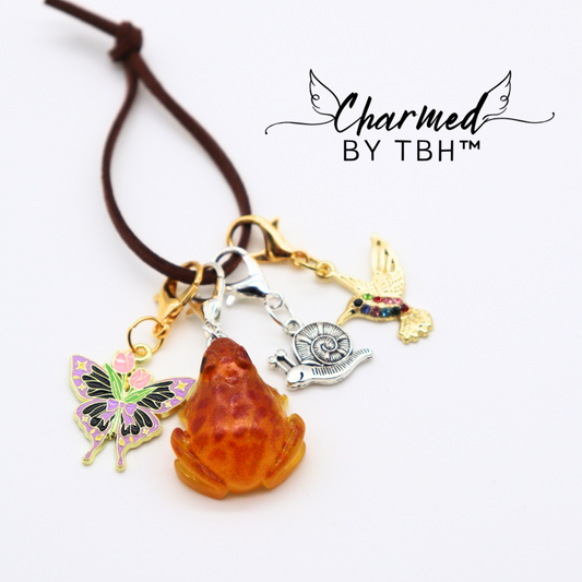 Garden Friends CHARMED™ Set of 4 (Frog Charm GLOWS)