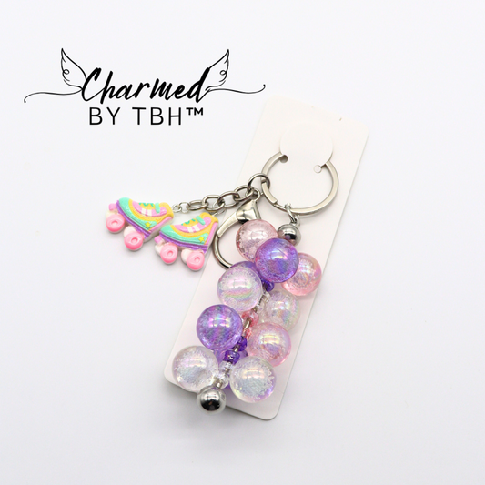 Skater Girl Bobble Key Chain