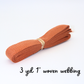 Burnt Sienna 1" Woven Webbing - 3yd Cut