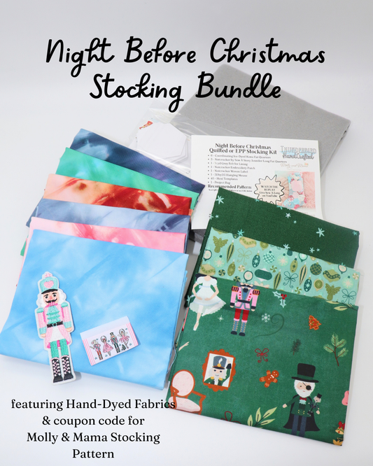 Holiday Quilted Stocking Kit - featuring Molly & Mama Night Before Christmas Pattern