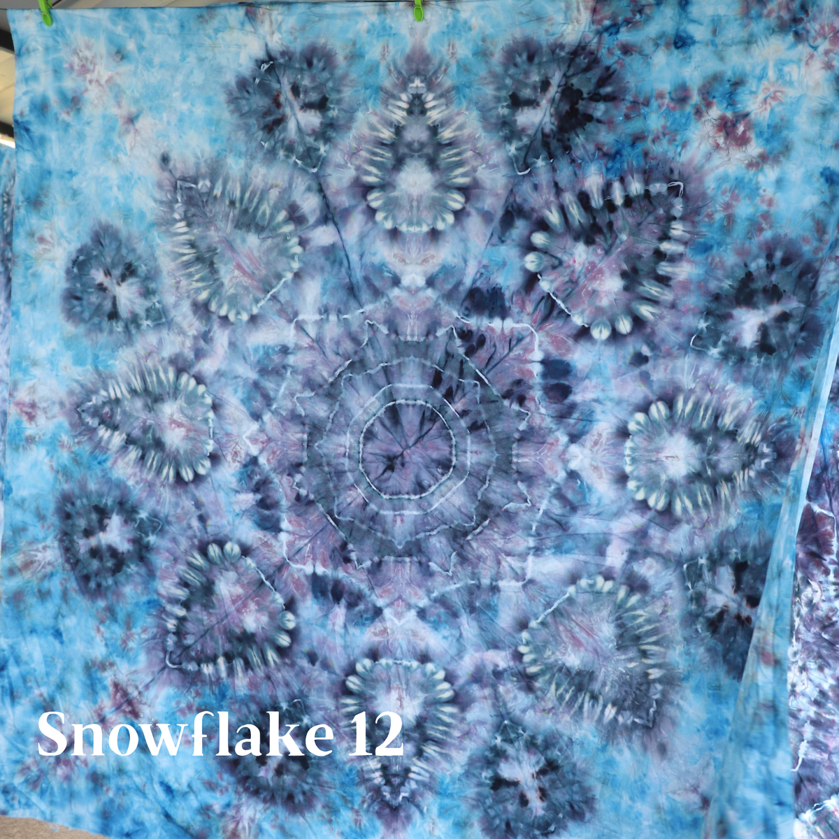 #12 Nutcracker Ice-Dyed Snowflake Tree Skirt Kit (Cotton Lawn)- Pattern Included from Sew a Story