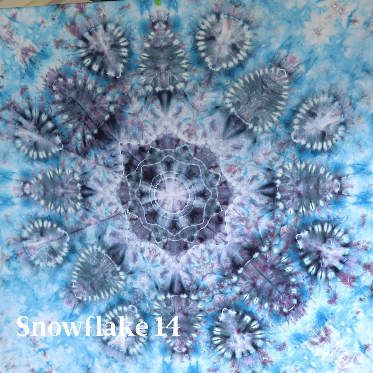 #14 Nutcracker Ice-Dyed Snowflake Tree Skirt Kit (Cotton Lawn)- Pattern Included from Sew a Story