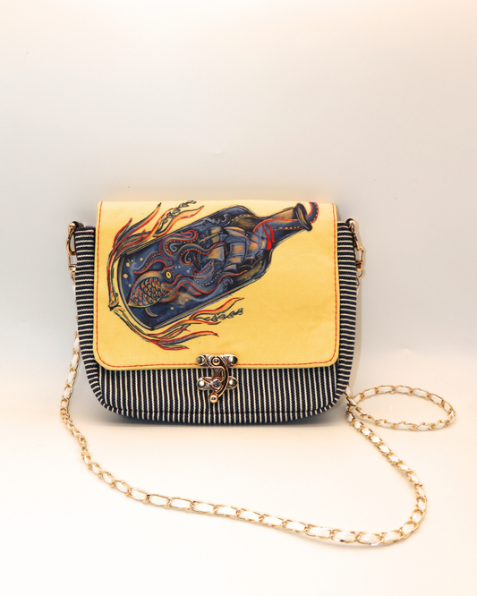 Dianne Nautical Sea Yellow Crossbody