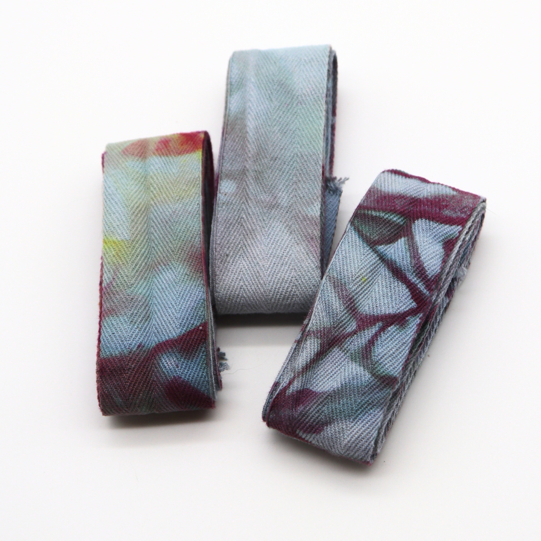 Snow Dye 2025 - Binded & Dyed™ (Variegated Blues & Magenta)