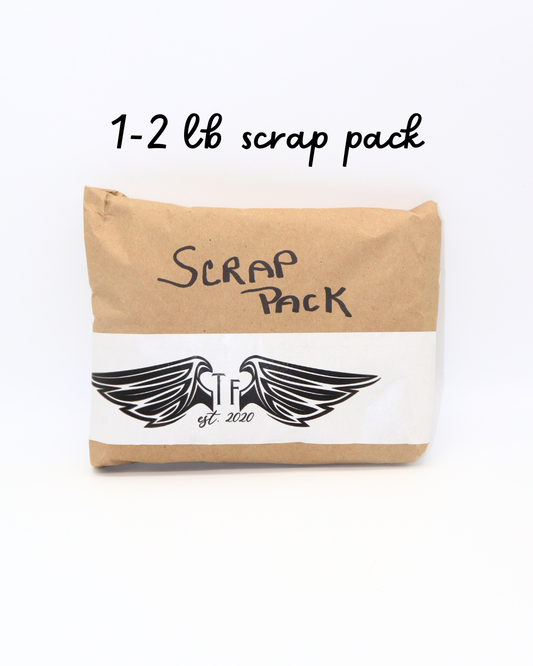 Mystery Fabric Scrap Pack – 1–2 Pounds of Fabric Scraps