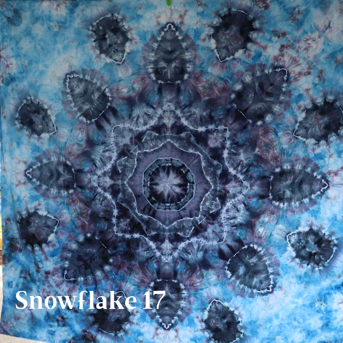 #17 Nutcracker Ice-Dyed Snowflake Tree Skirt Kit (Cotton Lawn)- Pattern Included from Sew a Story